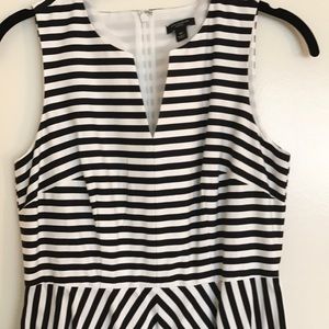 Ann Taylor A-line striped dress